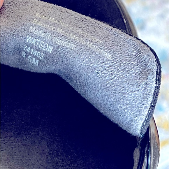 Dr Scholls Black Loafers Patent Faux Leather Shoes Women Size 8.5 Slip On - Picture 10 of 12